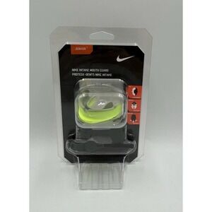 NIKE GREEN INTAKE MOUTH GUARD JUNIOR NEW IN PACKAGING O-FLOW PATENTED BREATHING
